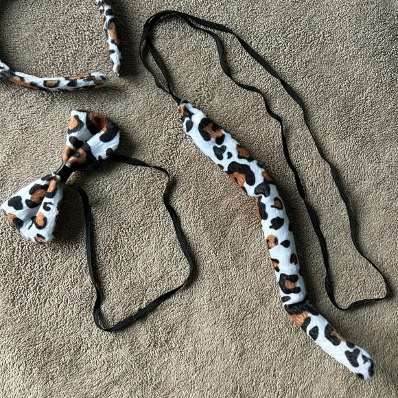 Leopard Print Cat Costume Set - Picture 3 of 3